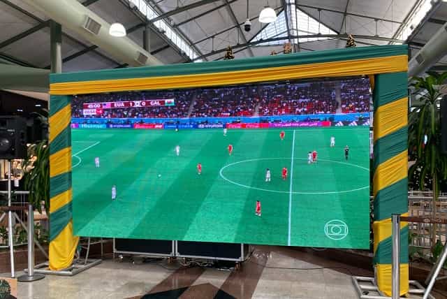 Tivoli Shopping transmite jogos da Copa do Mundo em telão 1 telao tivoli