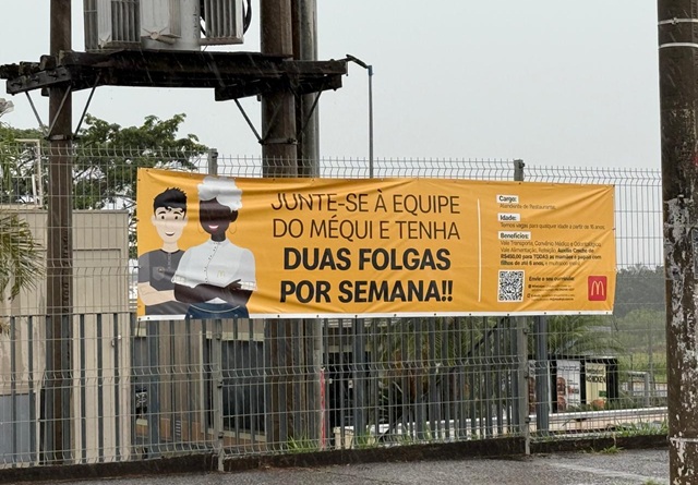 McDonald's do Tivoli tem vagas de emprego com 2 folgas e auxílio creche 2 mcdonalds-tivoli-vagas