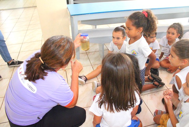 Casa da Criança Maíra recebe ação educativa contra a dengue 1 Casa da Criança Maíra recebe ação educativa contra a dengue