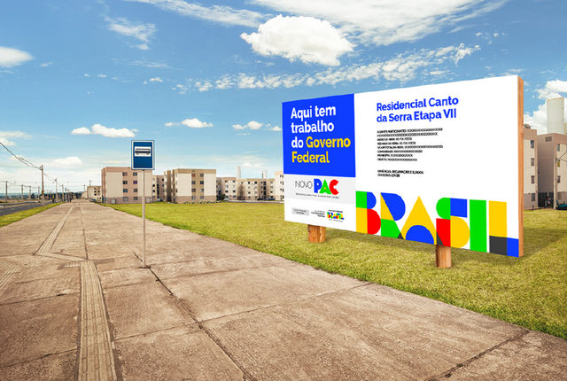 Governo Federal lança novo padrão geral de placas de obras 1 Governo Federal lança novo padrão geral de placas de obras