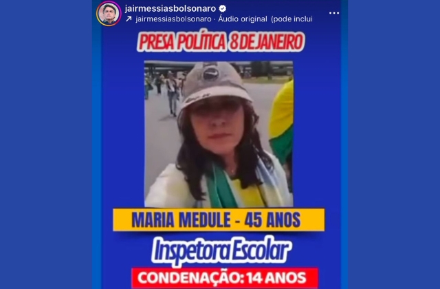 Americanense foragida aparece em vídeo de Bolsonaro que pede anistia 1 americanense-bolsonaro