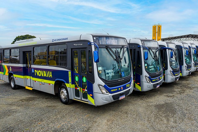 Greve do ônibus em SBO: empresa alega crise financeira e quer reajuste de 121% 1 Atraso de salário paralisa transporte público em Santa Bárbara