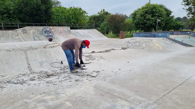 Prefeitura inicia revitalização de pista de skate do Jardim da Paz 1 Prefeitura inicia revitalização de pista de skate do Jardim da Paz