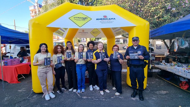 Campanha Maio Amarelo realiza ações em feiras livres de Americana 2 Campanha Maio Amarelo realiza ações em feiras livres de Americana