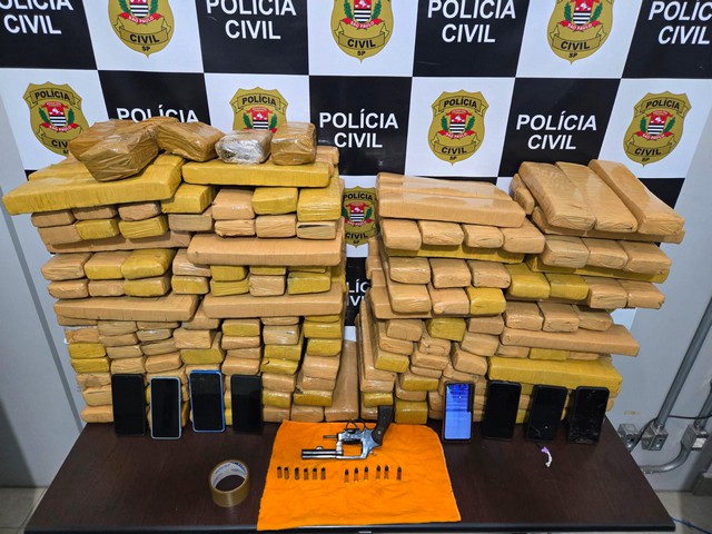 DIG de Americana apreende 190 quilos de maconha e arma em Engenheiro Coelho
