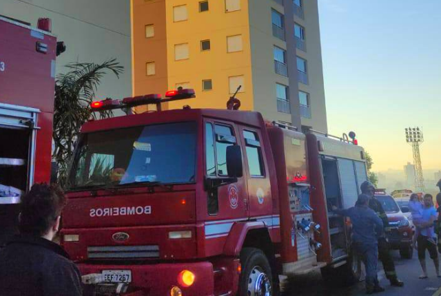 Incendio atinge 17° andar de predio em Americana