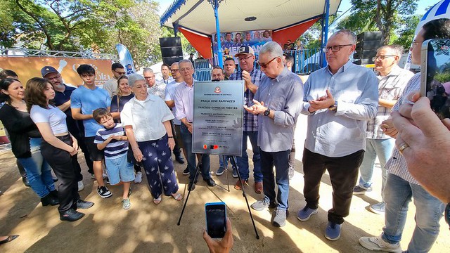 Prefeito Chico entrega revitalização da Praça José Rampazzo 3 Prefeito Chico entrega revitalização da Praça José Rampazzo