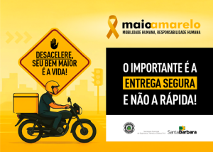 S. Bárbara promove ações de conscientização do Maio Amarelo a partir desta quinta-feira