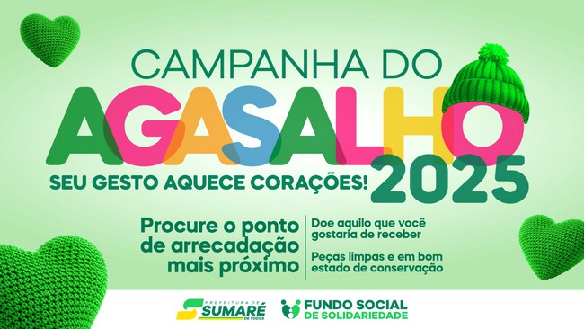 Sumaré lança Campanha do Agasalho 2025 e inclui doação para pets 1 Sumaré lança Campanha do Agasalho 2025 e inclui doação para pets