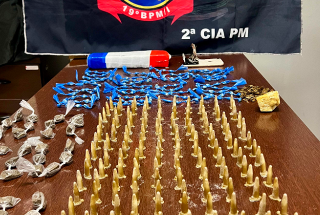 Traficante é preso após perseguição com apoio do Águia em S. Bárbara 1 Traficante é preso após perseguição com apoio do Águia em S. Bárbara