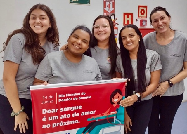 Funcionários da Creche São Domingos realizam doação coletiva no Banco de Sangue do HM 1 doação coletiva creche são domingos