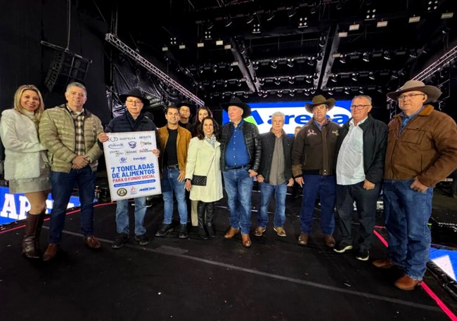 Empresas parceiras da Festa do Peão doam 7 toneladas de alimentos a Americana 1 Empresas parceiras da Festa do Peão doam 7 toneladas de alimentos a Americana