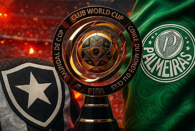 Mundial de Clubes terá duelo entre Palmeiras e Botafogo nas oitavas 3 Mundial de Clubes terá duelo entre Palmeiras e Botafogo nas oitavas .