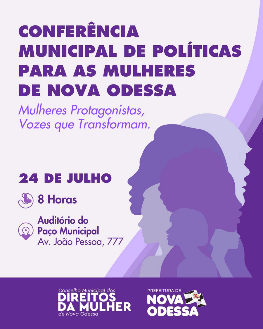Nova Odessa promove Conferência Municipal de Políticas para Mulheres 1 Nova Odessa promove Conferência Municipal de Políticas para Mulheres