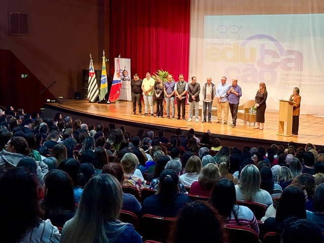 Prefeito Chico abre 33ª Semana da Educação de Americana com palestra de Leandro Karnal 2 semana-educacao-americana
