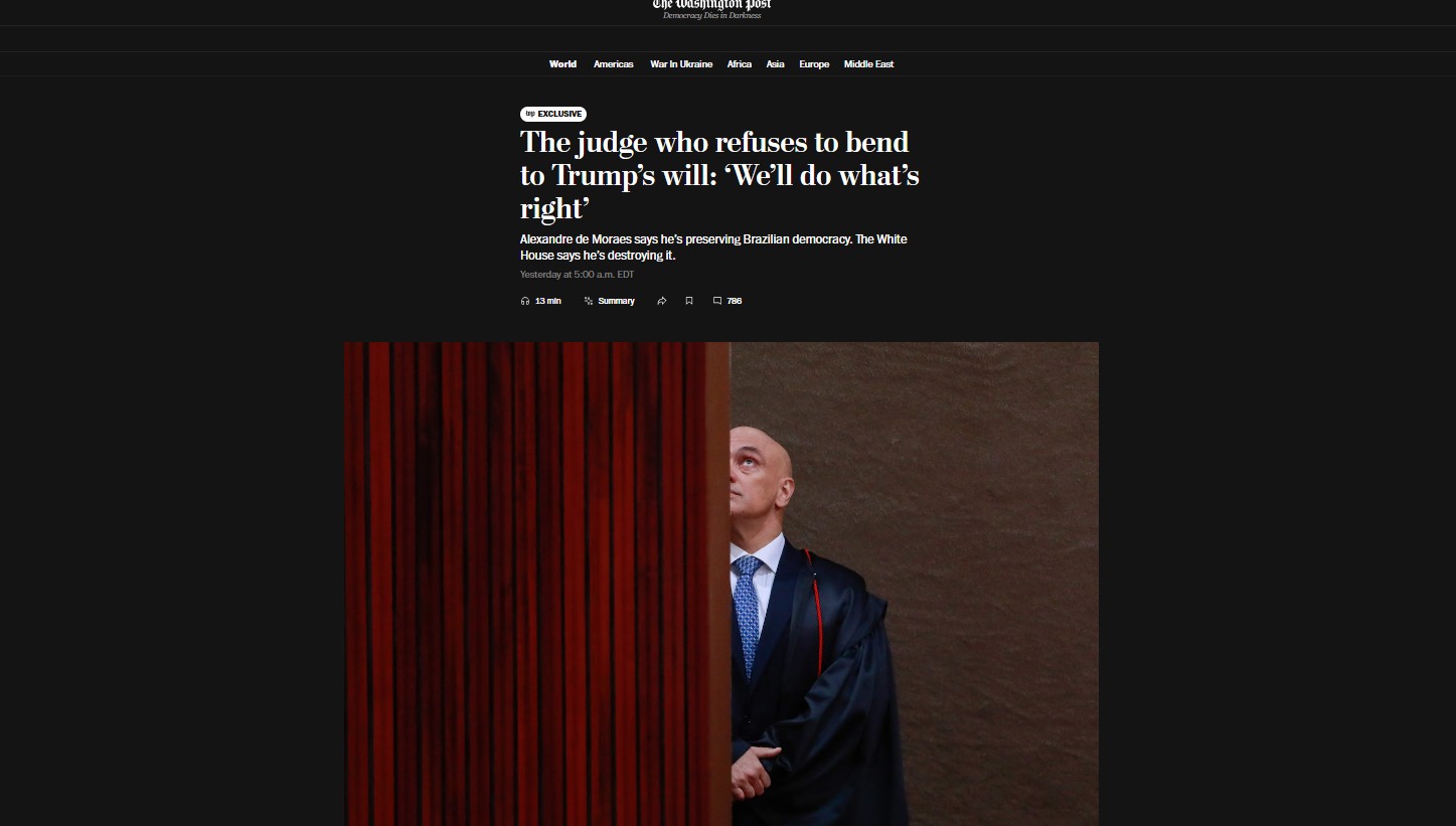 Moraes desafia Trump e defende processo legal no julgamento de Bolsonaro 1 Moraes desafia Trump e defende processo legal no julgamento de Bolsonaro