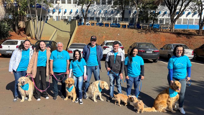 Cães terapeutas levam afeto e esperança ao Hospital Municipal