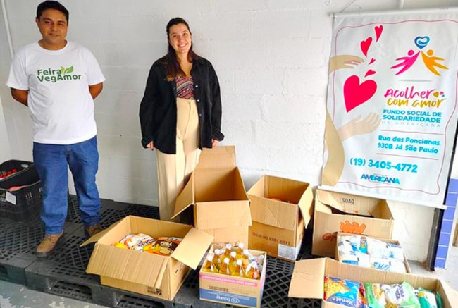 Fundo Social de Americana recebe 126 kg de doações do VegAmor