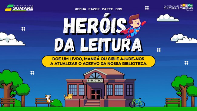 Sumaré lança campanha Heróis da Leitura para arrecadar livros infantis 1 Sumaré lança campanha Heróis da Leitura para arrecadar livros infantis