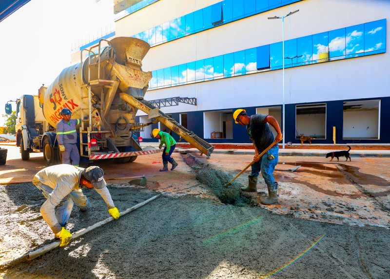 Cidade Saúde avança com concretagem do estacionamento em Santa Bárbara 2 Cidade Saúde avança com concretagem do estacionamento em Santa Bárbara