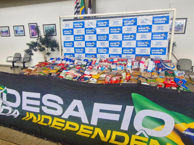 Desafio da Independência arrecada 800 kg de alimentos em Nova Odessa 2 Desafio da Independência arrecada 800 kg de alimentos em Nova Odessa