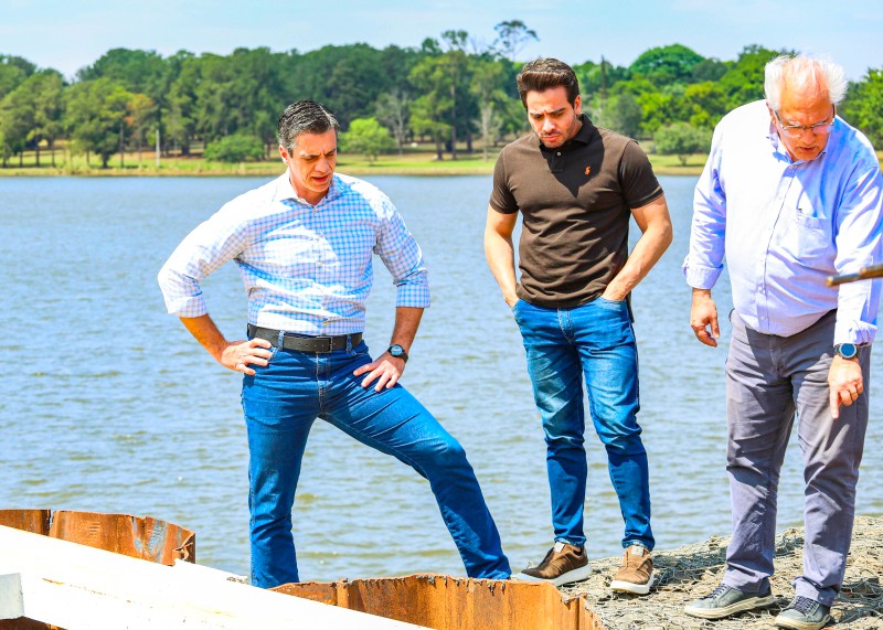 Prefeito visita obras da nova represa em Santa Bárbara 1 Prefeito visita obras da nova represa em Santa Bárbara