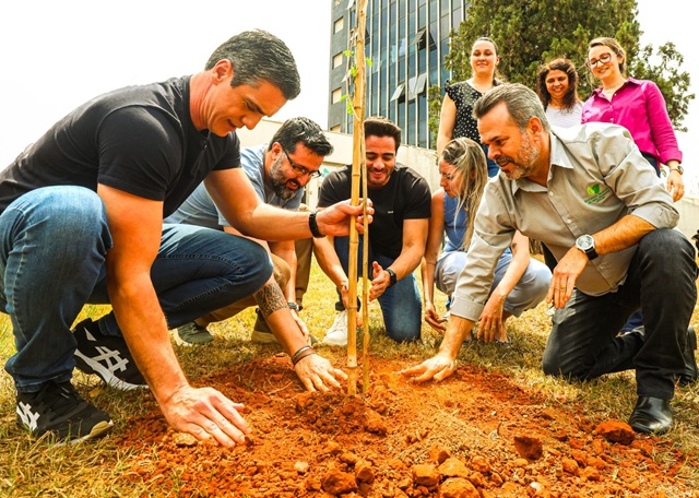 Dia da Árvore: Rafael e Felipe plantam ipê-amarelo em frente à prefeitura 2 dia-arvore-rafael-felipe