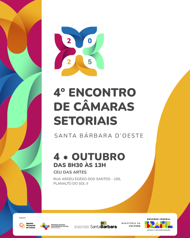 Oficinas culturais marcam 4º Encontro de Câmaras Setoriais em SBO 1 Oficinas culturais marcam 4º Encontro de Câmaras Setoriais em SBO 2