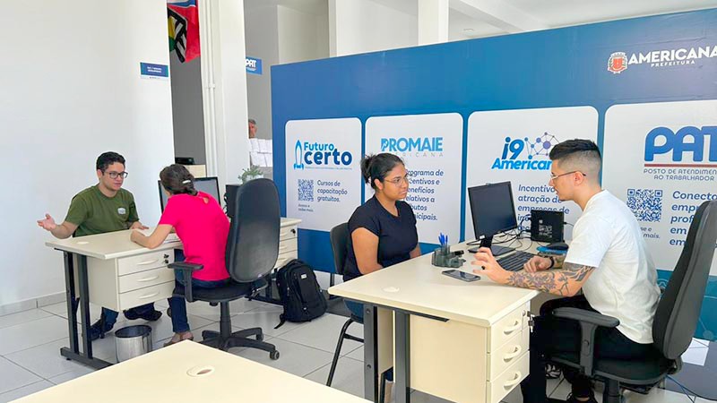 PAT Americana oferece 520 vagas de emprego