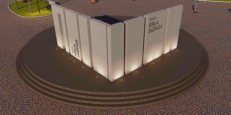 Prefeitura lança licitação para revitalizar a Praça da Bíblia 1 Prefeitura lança licitação para revitalizar a Praça da Bíblia
