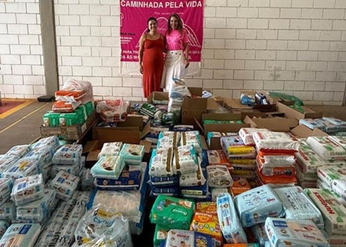 Fundo Social de Americana recebe quase 18 mil fraldas do Rosa do Bem