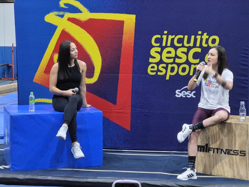 Ginasta olímpica inspira jovens atletas em visita a Americana