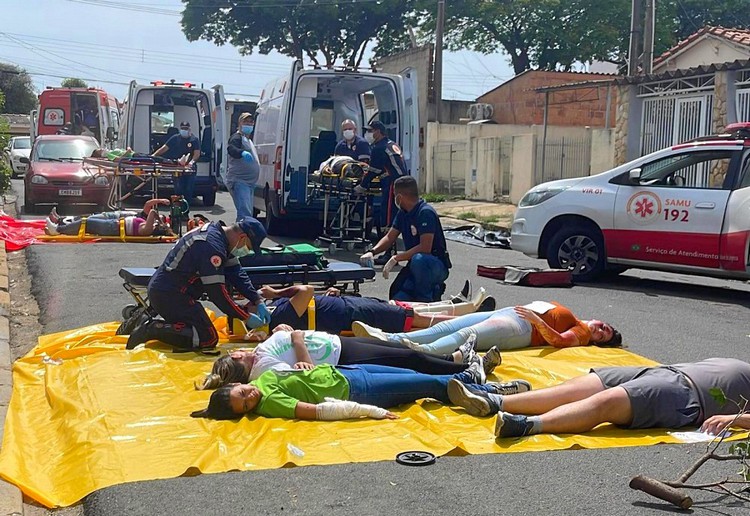 Samu Sumaré realiza simulado de múltiplas vítimas