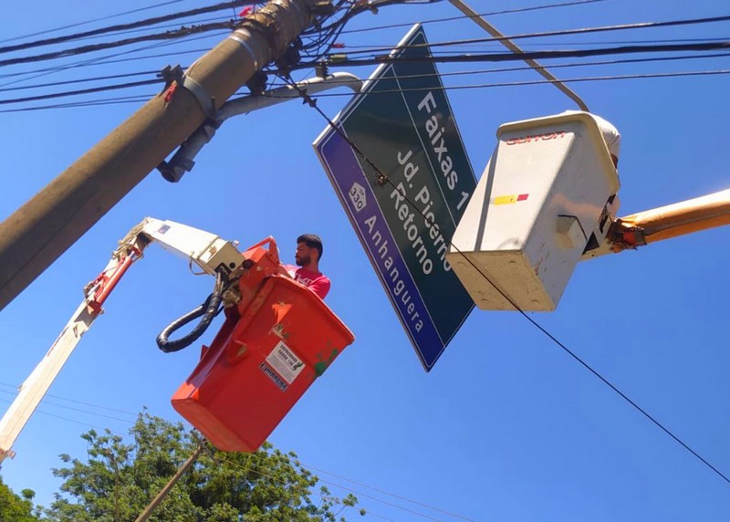 Sumaré inicia revitalização da sinalização viária no Centro