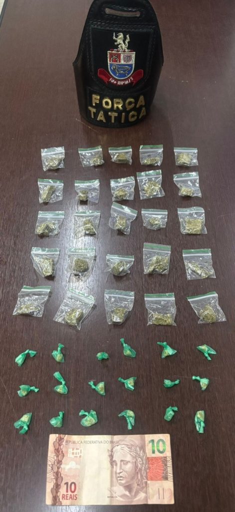 Flagrantes de tráfico de drogas movimentam policiais militares em Americana 1 flagrantes-trafico