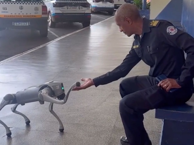 guarda americana cão robô 6