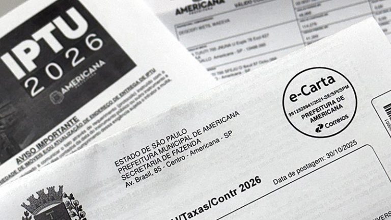 Cota única do IPTU 2026 que garante 8% de desconto em Americana termina na terça-feira
