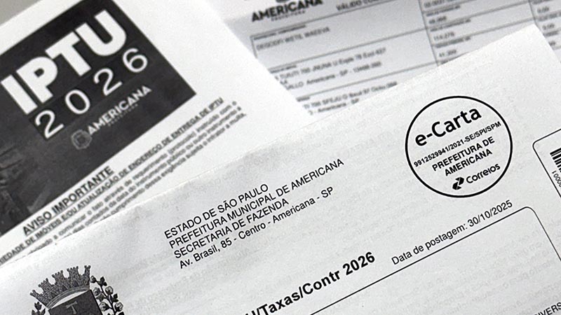 Cota única do IPTU 2026 que garante 8% de desconto em Americana termina na terça-feira