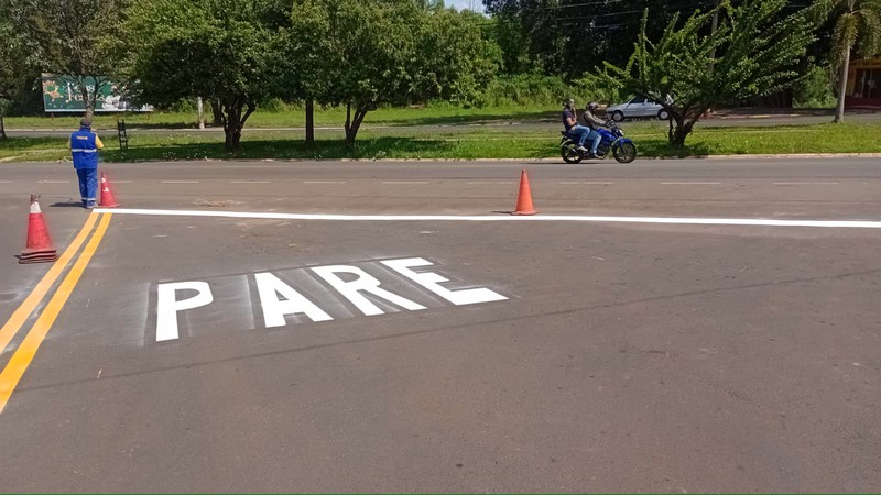 SMMUR inicia reforço da sinalização de solo em vias de Sumaré