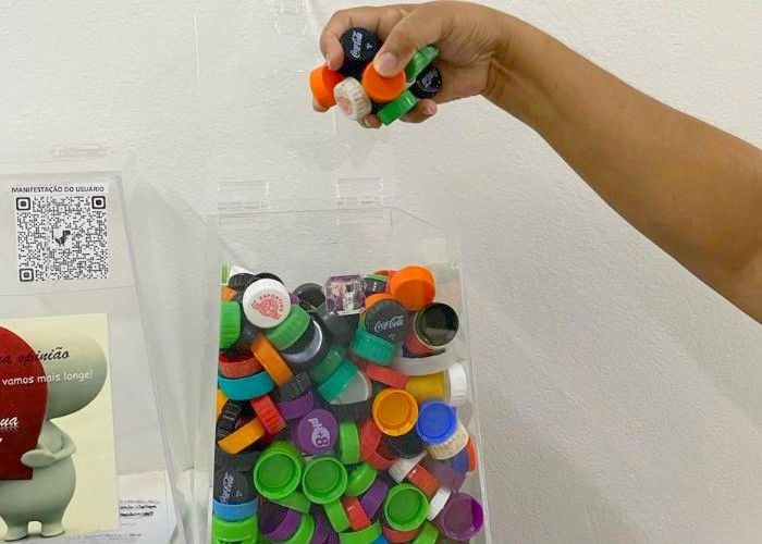 Banco de Sangue do HM vira ponto de coleta de tampinhas solidárias