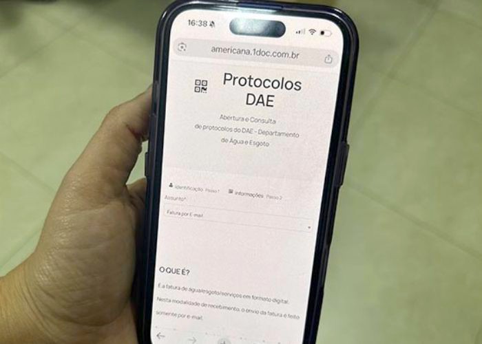 DAE Americana reforça que fatura de água pode ser recebida por e-mail