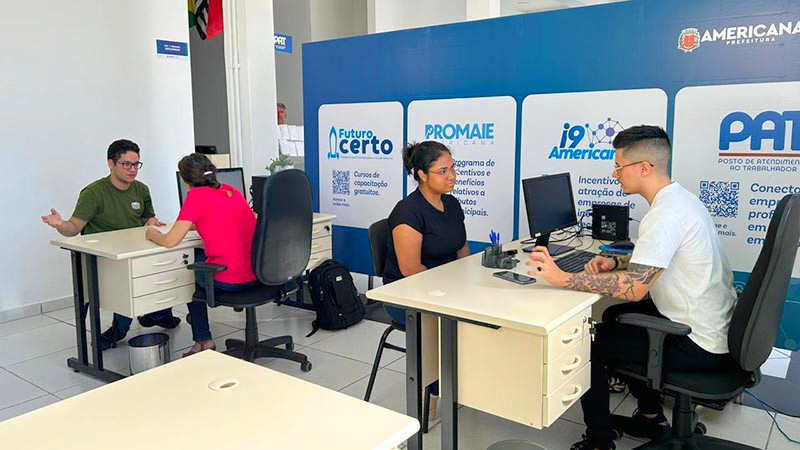 PAT de Americana oferece 136 vagas de emprego