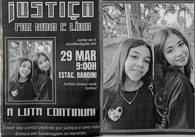 Famílias de adolescentes mortas em acidente fazem ato por justiça neste domingo