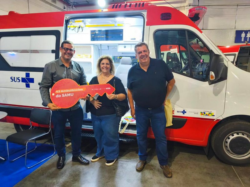 Nova Odessa recebe ambulância do Samu via PAC Seleções
