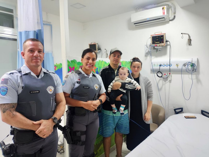 PM escolta bebê com bronquiolite pela Anhanguera até hospital em Campinas