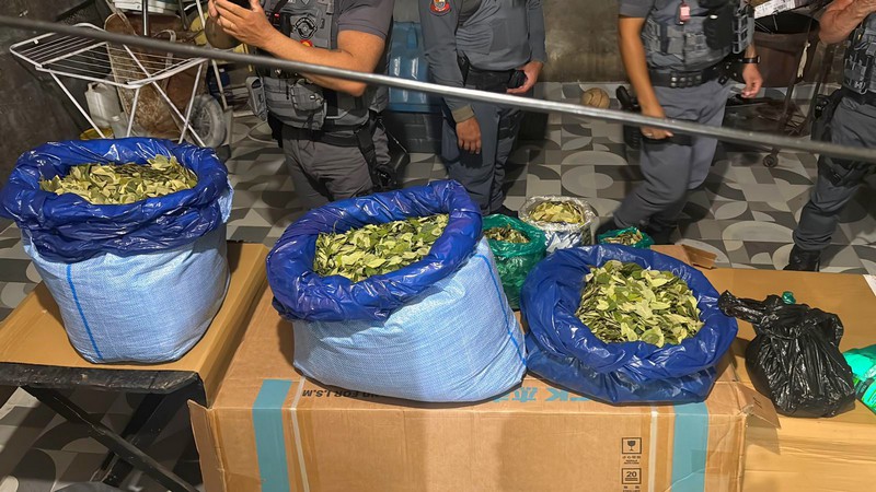 PM prende casal boliviano com 19 kg de folhas de coca em Nova Odessa