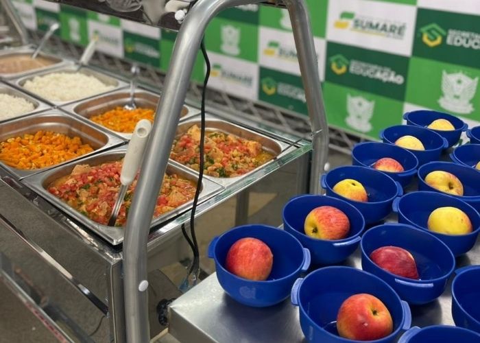 Sumaré inicia merenda escolar em modelo self-service