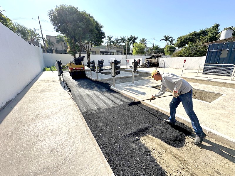 Cidade Mirim do EducaTrânsito recebe asfalto em Americana
