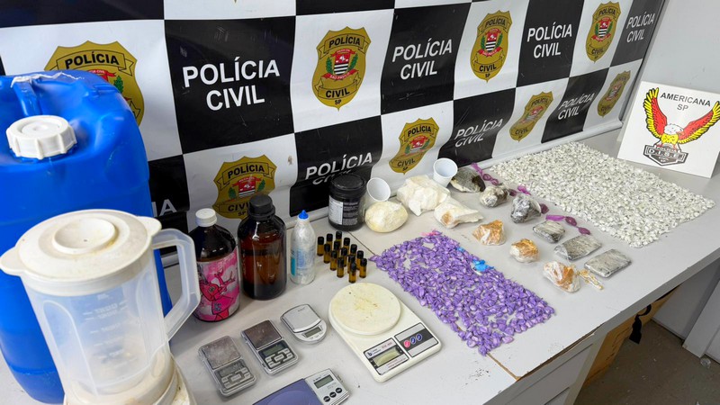 Dise esvazia laboratório de drogas em Nova Odessa