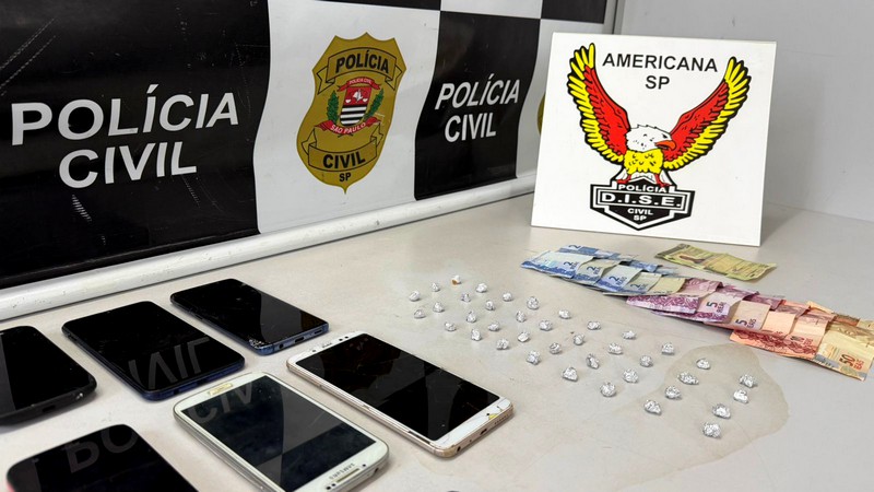 Dise prende casal por tráfico em apartamento no Centro de Americana